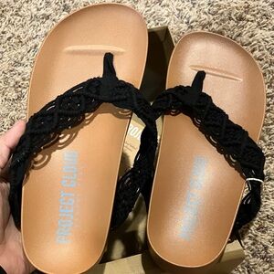 Project Cloud Black Women's Sandals